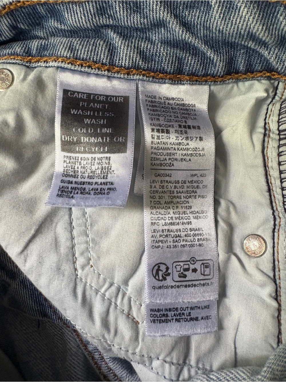 Levi’s Low Loose Straight Leg Jeans Light Wash - Picture 5 of 8
